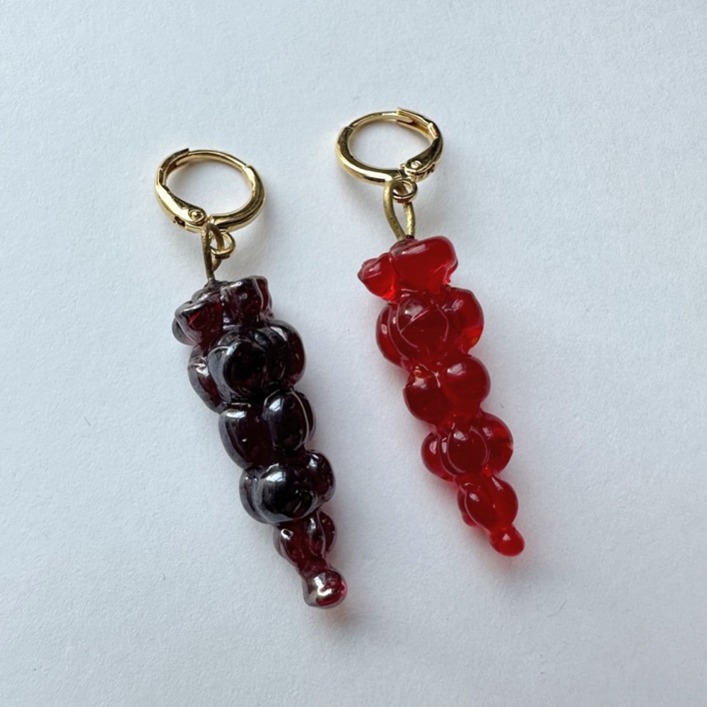 Handmade huggie earrings